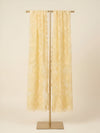 Lemon Organza Embroidered Dupatta for Women with Paisley & Floral