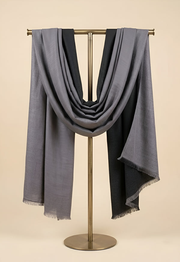 Everyday Reversible Solid Bamboo Silk Women's Stole | Lightweight Wrap