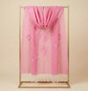 Cotton Embroidered Mens Dupatta – Pink Tone with Buta Work