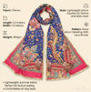 Chinon Floral Mirror Work Women Multicolor Dupatta with Designer Printed Panels & Lace Border