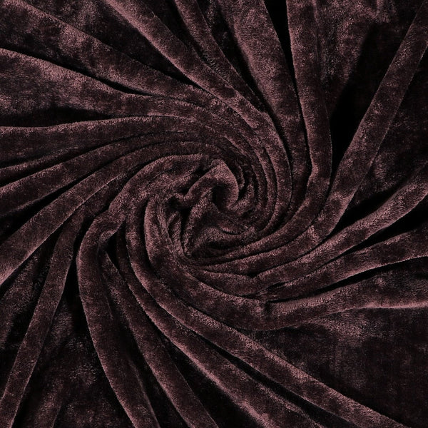 Super Soft Solid Velvet Finish Chocolate Brown Flannel AC Blanket (Size: 90 x 90 Inches) Blanket My Store 