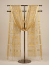 Organza Meena Jaal Mens Dupatta – Yellow with Gold Woven Design