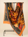 Signature Bamboo Silk PrintedStole | Heritage Pichwai & Miniature Art Inspired Print