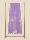 Lavender Organza Embroidered Dupatta for Women with Paisley & Floral