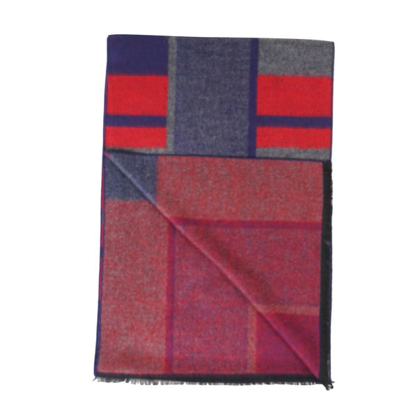 Reversible Woolen Acrylic Muffler | Classic Winter Essential (70 × 12 Inches)