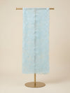 Aqua Organza Embroidered Dupatta for Women with Paisley & Floral