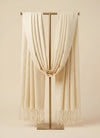 Everyday Solid Textured Viscose Beige Women's Stole | Lightweight Wrap