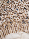 Woolen Mens Shawl with Traditional Bird & Floral Jaal Motifs and Ornate Woven Border (80 x 40 Inches)