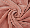 Super Soft Solid Velvet Finish Coral Flannel AC Blanket (Size: 90 x 90 Inches) Blanket My Store 