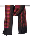 Woolen Mens Stole with Ikat-Inspired Woven Design | Refined Ethnic Wrap (80 × 28 Inches)