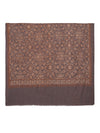 Woolen Mens Shawl with Intricate Traditional Motif & Ornate Woven Border | 80 x 40 Inches