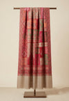 Regal Multicolor Patchwork Kani Jacquard Woven Wool Blend Beige Stole