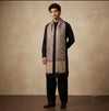 Mir-e-Khas Men's Kashmir-Inspired Jamawar Floral Paisley Vine Beige Shawl