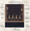 Naqsh-e-Kashmir Kani Woven All-Over Paisley Jacquard Blue Shawl
