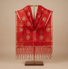 Elegant Red Cotton Zari Buta Dupatta | Lightweight Ethnic Drape