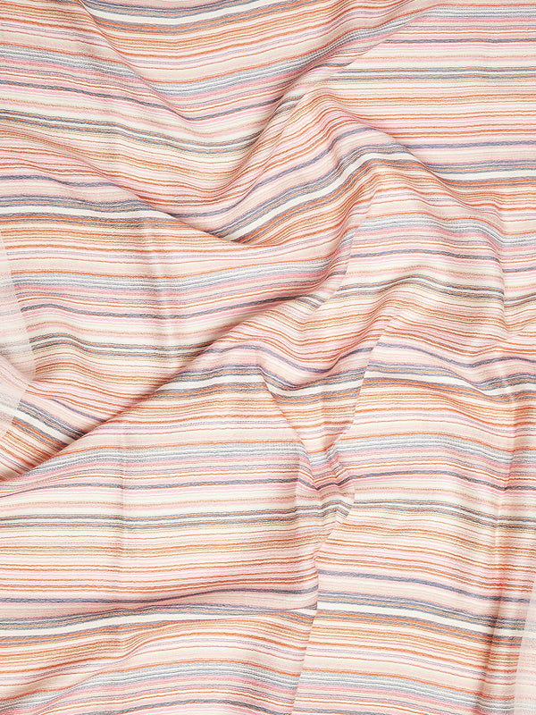 Reversible Woolen Mens Stole with Classic Striped Weave | Elegant Winter Wrap (80 × 28 Inches)