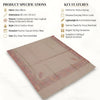 Mir-e-Khas Men's Kashmir-Inspired Kani Paisley & Geometric Border Wool Blend Brown Shawl