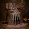 Naqsh-e-Kashmir Woven Kani Jacquard Border Grey Shawl | Wool Blend