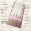 Naqsh-e-Kashmir Woven Kani Jacquard Paisley White Shawl with Inner Bootas & Solid Panel