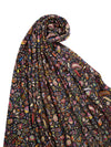 Bamboo Silk Black Kashmiri Women Stole with Traditional Paisley Jaal | Soft & Elegant | 80×28 Inches