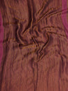 Reversible Wool Pink Women Stole with Moonlight Zari Border | Elegant Winter Wrap | 80 × 28 Inches