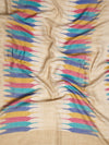 Woolen Mens Stole with Ikat-Inspired Woven Design | Refined Ethnic Wrap (80 × 28 Inches)