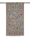 Bamboo Silk Beige Kashmiri Women Stole with Traditional Paisley Jaal | Soft & Elegant | 80×28 Inches