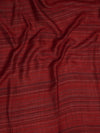 Reversible Woolen Women Stole with Fine Striped Weave | Soft Wrap (80 × 28 Inches)
