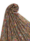 Bamboo Silk Bottle Green Kashmiri Women Stole with Traditional Paisley Jaal | Soft & Elegant | 80×28 Inches