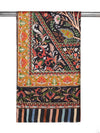 Signature Kashmiri Print & Thread Work Bamboo Silk Stole for Women