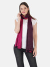 Reversible Bamboo Silk Women Stole | Elegant Dual-Tone Statement Wrap (80 × 28 Inches)