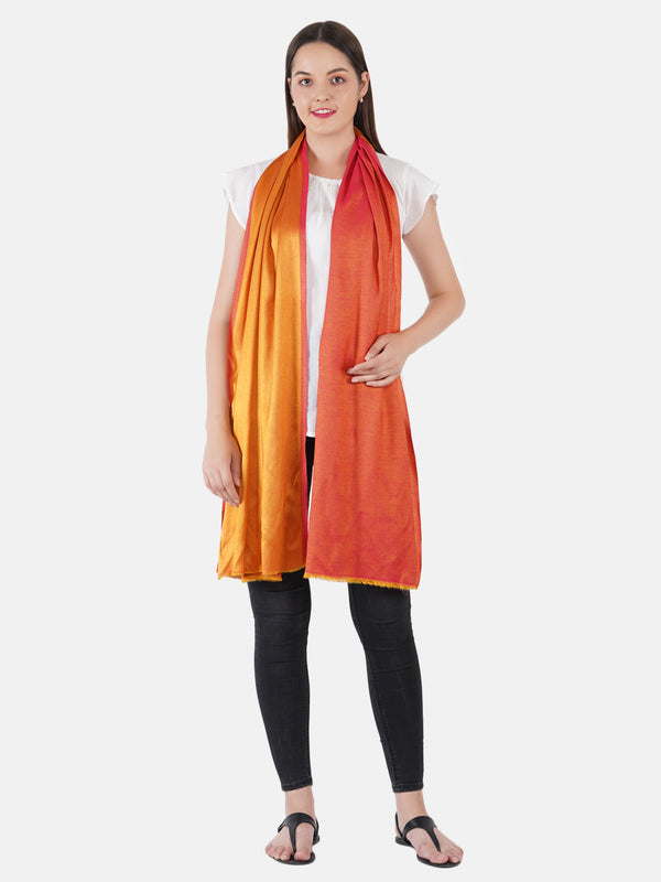 Reversible Bamboo Silk Women Stole | Elegant Dual-Tone Statement Wrap (80 × 28 Inches)