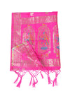 Rani Paithani Silk Dupatta with Traditional Peacock Motifs (Size: 2.5x1 m Approx)