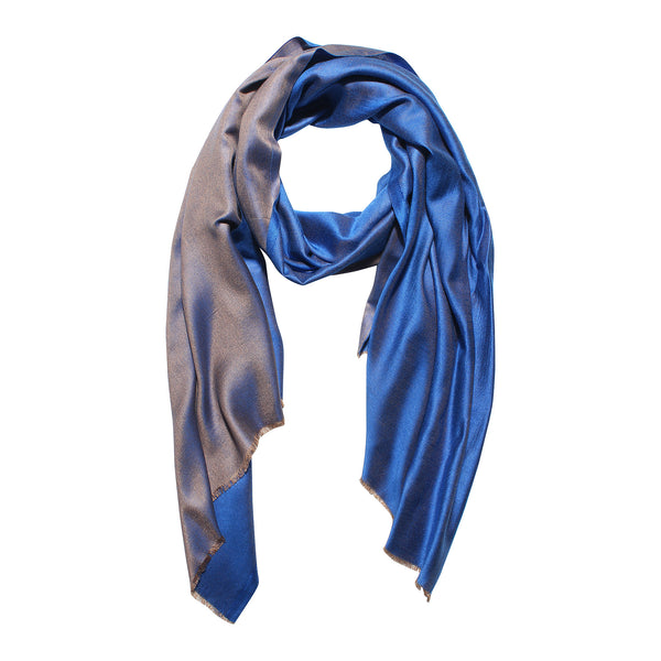Reversible Bamboo Silk Women Stole | Elegant Dual-Tone Statement Wrap (80 × 28 Inches)