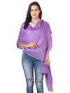 Micro Wool Solid Women Stole | Lightweight Essential (80 × 28 Inches)