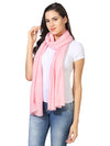 Micro Wool Solid Women Stole | Lightweight Essential (80 × 28 Inches)