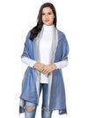 Reversible Bamboo Silk Women Stole | Elegant Dual-Tone Statement Wrap (80 × 28 Inches)