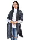 Reversible Bamboo Silk Women Stole | Elegant Dual-Tone Statement Wrap (80 × 28 Inches)