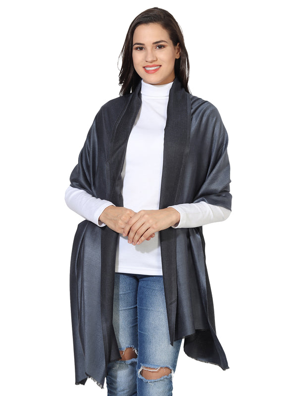 Reversible Bamboo Silk Women Stole | Elegant Dual-Tone Statement Wrap (80 × 28 Inches)