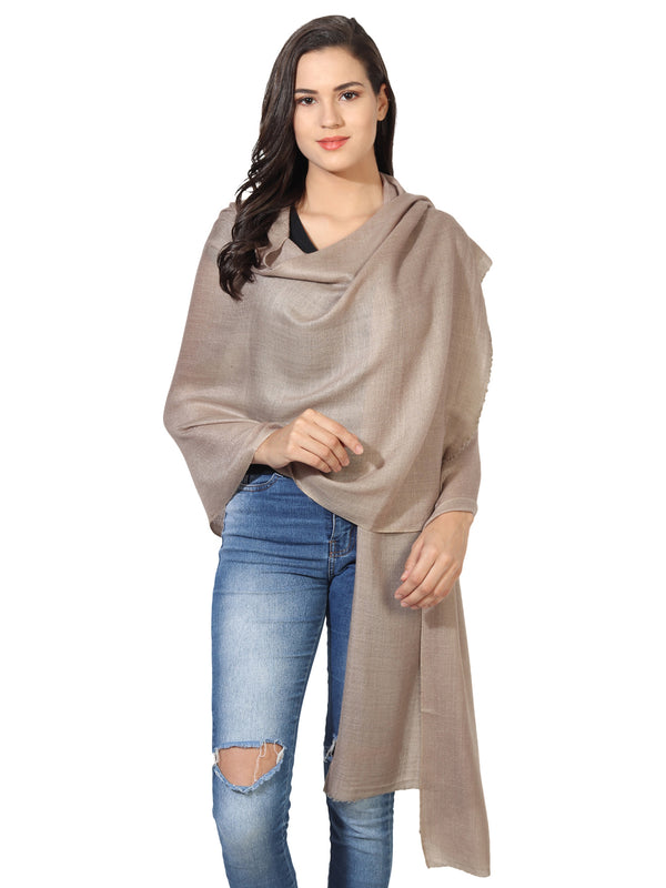 Micro Wool Solid Women Stole | Lightweight Essential (80 × 28 Inches)