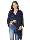 Micro Wool Solid Women Stole | Lightweight Essential (80 × 28 Inches)