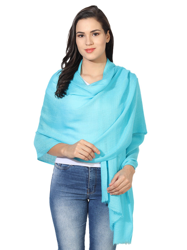 Micro Wool Solid Women Stole | Lightweight Essential (80 × 28 Inches)