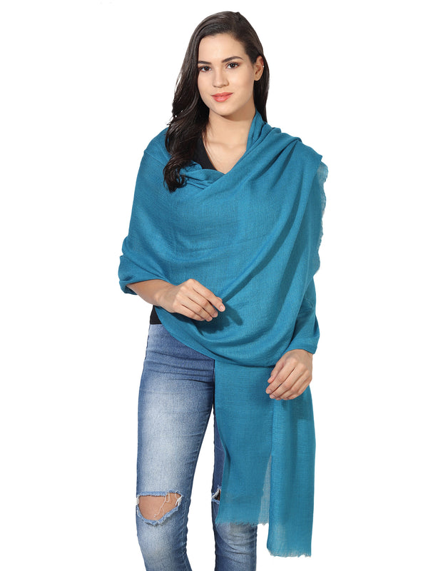 Micro Wool Solid Women Stole | Lightweight Essential (80 × 28 Inches)